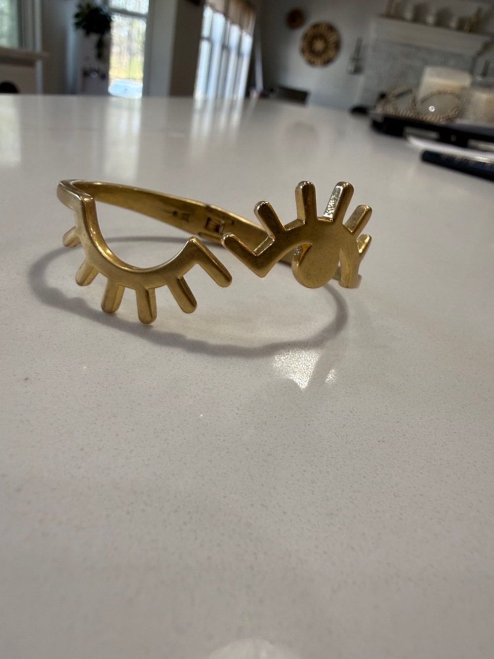 Madewell gold eye bracelet